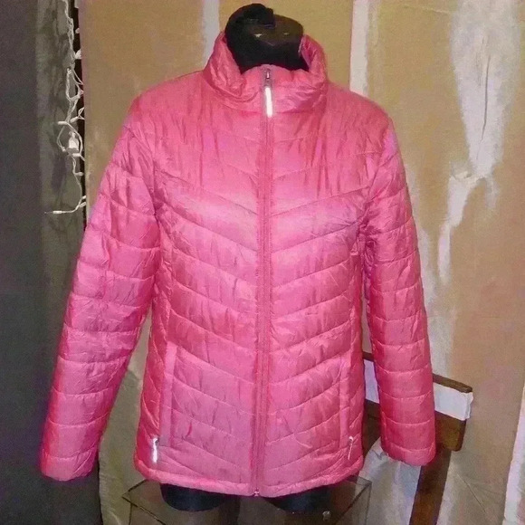 Girls Coral Colored  Columbia puffer jacket - Picture 12 of 12